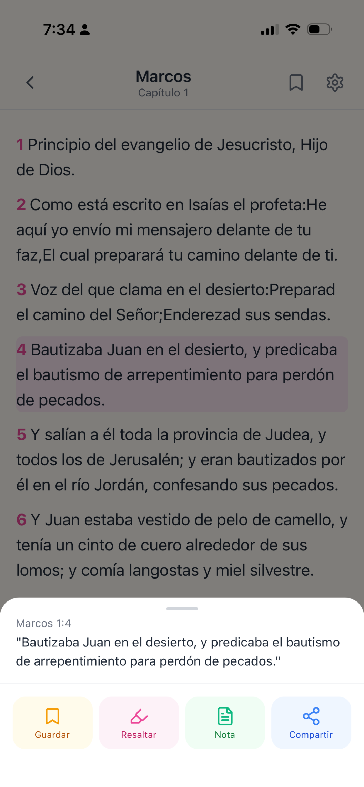 Lectura bíblica en Biblia Para Mujeres
